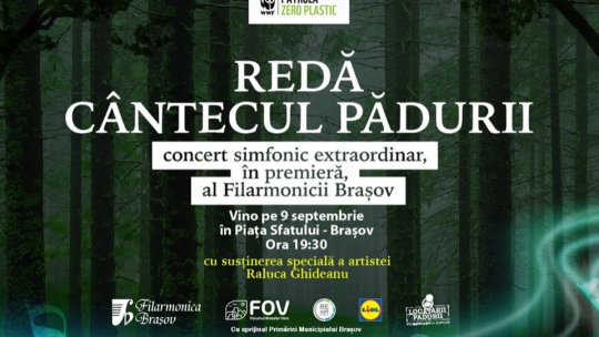 "Cântecul Pădurii", interpretat la instrumente din plastic, vineri, în Piața Sfatului