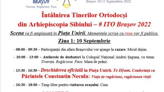 Sute de tineri ortodocși din Arhiepiscopia Sibiului se reunesc la Brașov