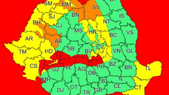 Zona montană, sub cod roşu de viscol puternic, până mâine la ora 14:00