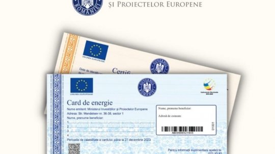 Primele carduri de energie ajung la persoanele vulnerabile săptămâna viitoare