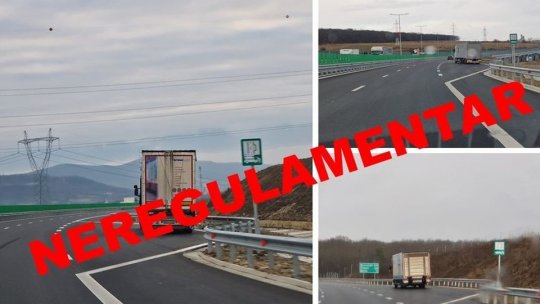 Atenție șoferi, staționarea pe banda de urgență a autostrăzilor este neregulamentară