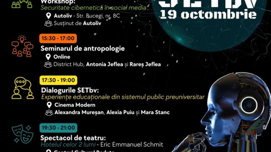 Festivalul științei, SETbv, din 19 octombrie, la Brașov