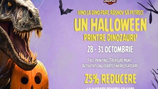 Halloween printre dinozauri!