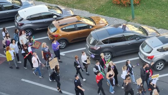 Marșul pentru siguranța femeilor pe străzile din Brașov