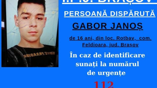 Tânăr din Rotbav, dat dispărut