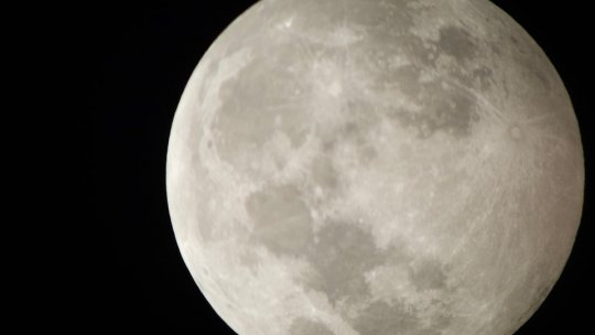 Spectacolul Lunii a fost urmărit din parcul central