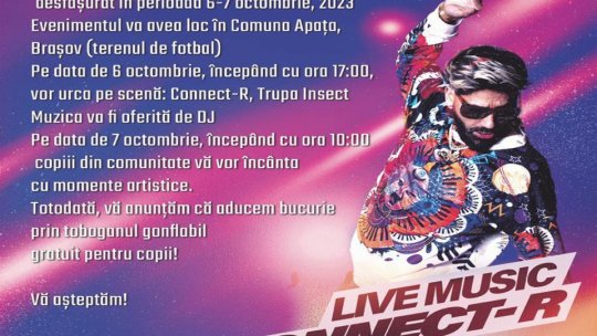 Connect-R, mentor la Apața în cadrul Festivalului Tradițiilor "Shukar"