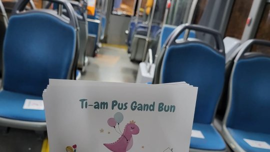 '''Ți-am pus gând bun în autobuz'' - campania cu 1000 de mesaje inspiraționale