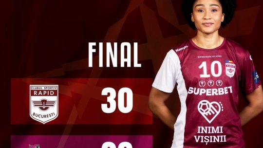 Victorie dramatică pentru Rapid, în Liga Campionilor la handbal feminin