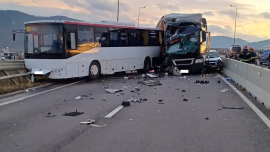 Accident pe ocolitoarea Brașovului