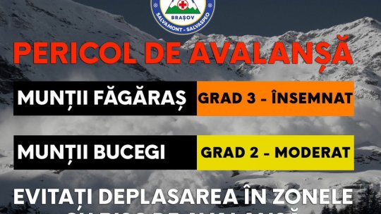 Pericol de avalanșă în Munții Făgăraș!