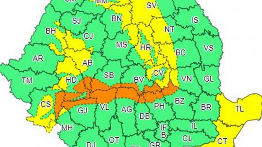 Alertă meteo de viscol, la Brașov. Cod portocaliu emis de meteorologi