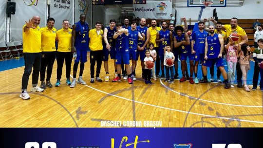 În Liga Națională de Baschet Masculin, Corona Brașov a reușit a 5-a victorie consecutivă