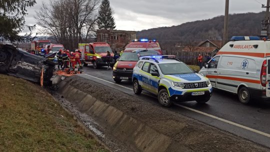 Grav accident rutier, cu o persoană decedată, între Vlădeni și Perșani. Trafic pe un singur sens, pe DN1