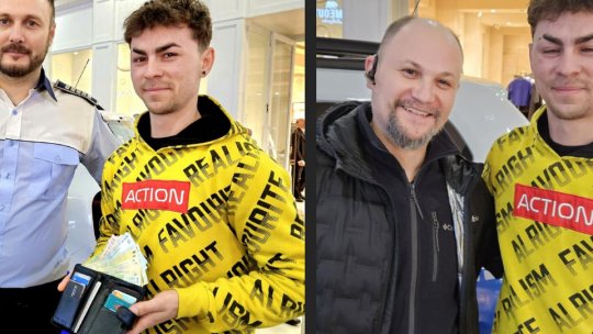 Un tânăr cu spirit civic! A predat Poliției un portofel plin cu bani
