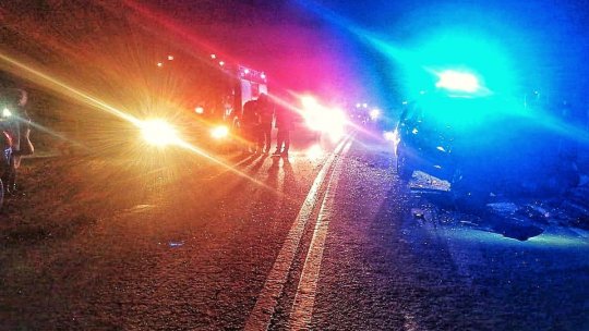 Trafic blocat pe DN13, aproape de Măieruș, din cauza unui accident cu două victime