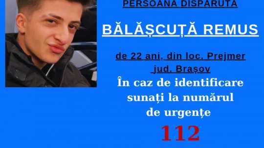 Tânăr de 22 de ani căutat de polițiștii brașoveni