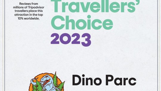 Dino Parc Râșnov, primul în topul parcurilor tematice din România
