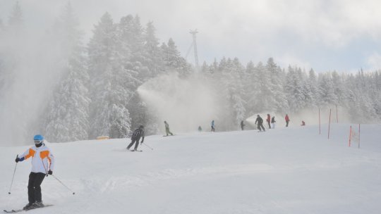 Se schiază în partea superioară a Masivului Postăvarul
