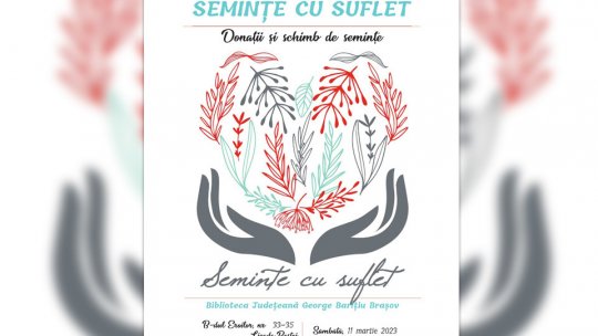 Piața "Semințe cu suflet", la Biblioteca Județeană, pe 11 martie