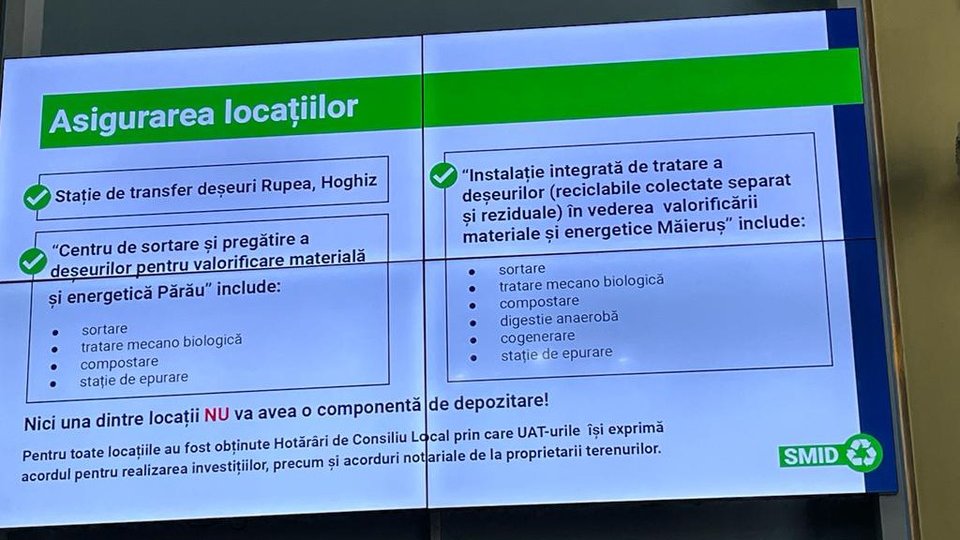 Sistemul de Management Integrat al Deşeurilor, în 3 localiții din județ