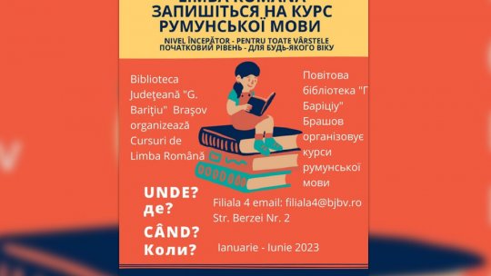 Cursuri gratuite de limba română pentru refugiații ucraineni, la Biblioteca Județeană