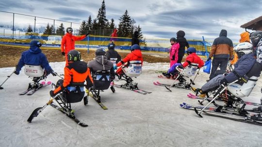 Tabere de schi adaptat pentru persoanele cu dizabilități, la Cheile Grădiștei