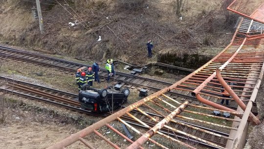 Traficul feroviar este restricționat, la Predeal, în urma unui accident