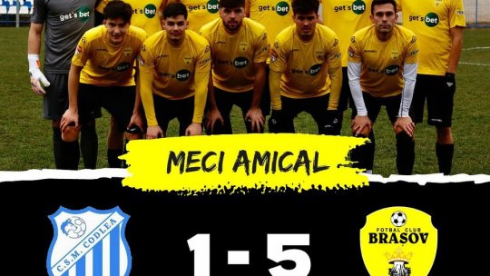 Victorie pentru FC Brașov în amicalul cu CSM Codlea