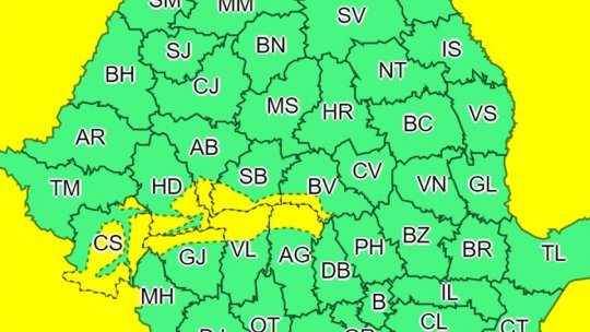 Zona montană, sub cod galben de ploi însemnate cantitativ