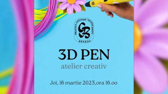 Atelier - Flori de primăvară 3D, la Biblioteca Județeană
