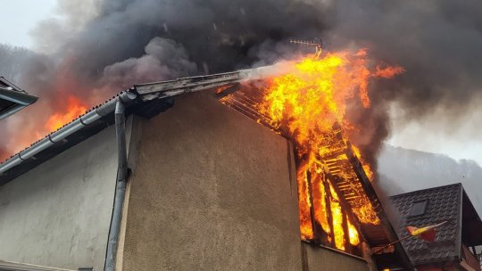 Incendiu la o casă din Șchei