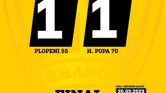 În Liga a treia de fotbal, SR Brașov a remizat