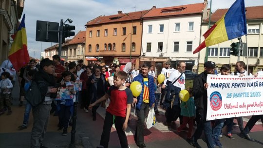 Sute de brașoveni au participat la marșul pentru viață