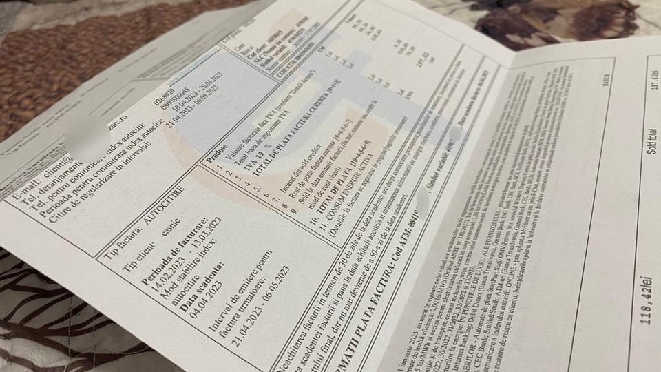 Reguli noi pentru facturile la gaze și energie, de la 1 aprilie