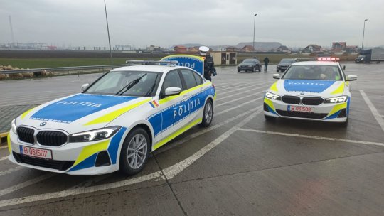 Polițiștii brașoveni de la Rutieră și-au testat, astăzi, noile mașini
