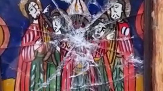 Troiță vandalizată