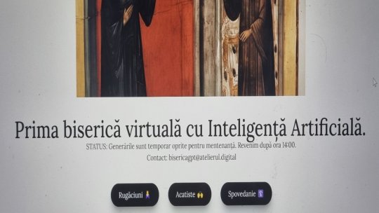 La un click distanță de iertarea păcatelor, a fost lansată Biserica Virutală cu Inteligență Artificială