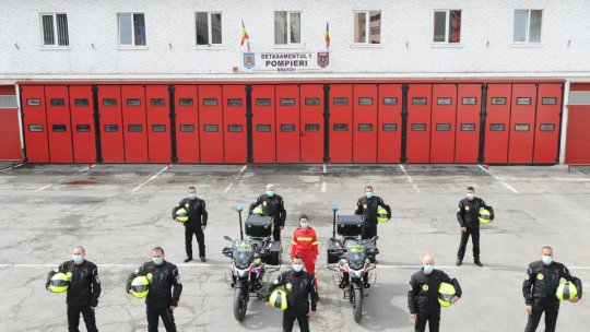 Cele două motociclete din dotarea ISU Brașov, din nou operative