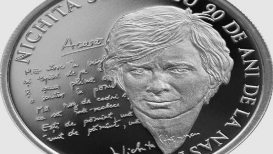 O nouă monedă din argint, de această dată dedicată lui Nichita Stănescu