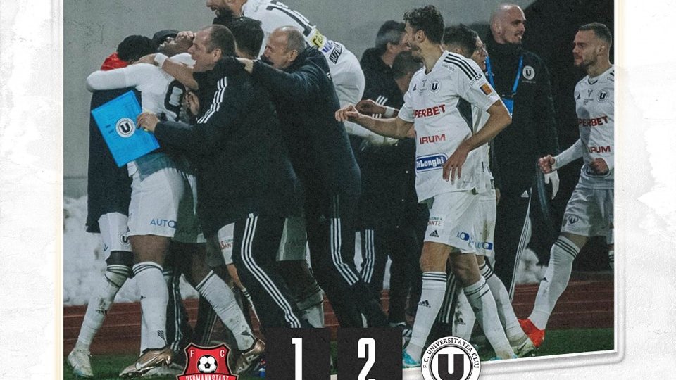 Universitatea Cluj s-a calificat în semifinalele Cupei României