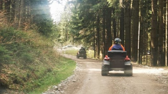Zeci de sancțiuni în valoare de mii de lei pentru cei care se distrează pe ATV-uri