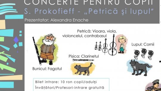 Vinerea viitoare, concert educativ pentru copii, la Filarmonica Brașov