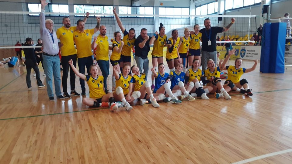 Echipa de volei feminin Corona Brașov a reușit promovarea în Divizia A