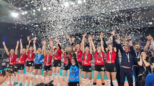 Echipa de volei feminin CSM Lugoj a câştigat Cupa României