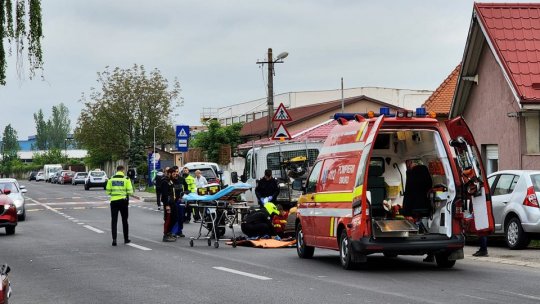 Accident pe strada Dimitrie Anghel