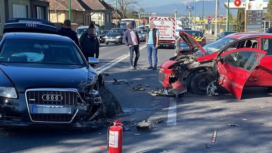 Accident rutier pe Calea Făgărașului. Restricții de circulație în zonă