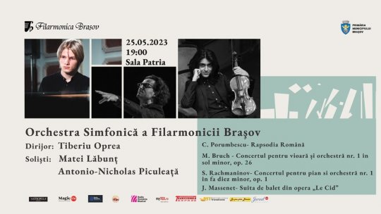 Rapsodia Română, de Ciprian Porumbescu, se va auzi joi seară, pe scena Filarmonicii Brașov
