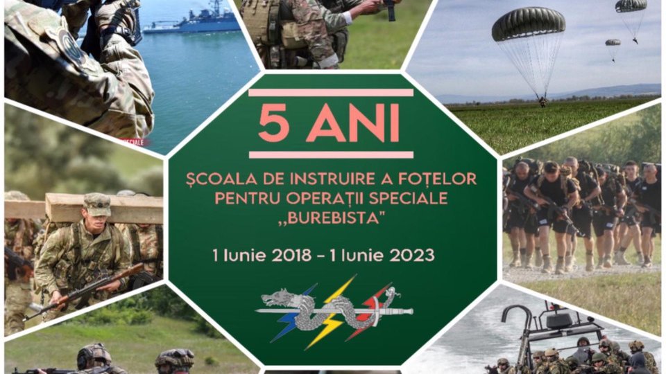 Aniversare la Școala de Instuire a Forțelor pentru Operații Speciale "BUREBISTA"