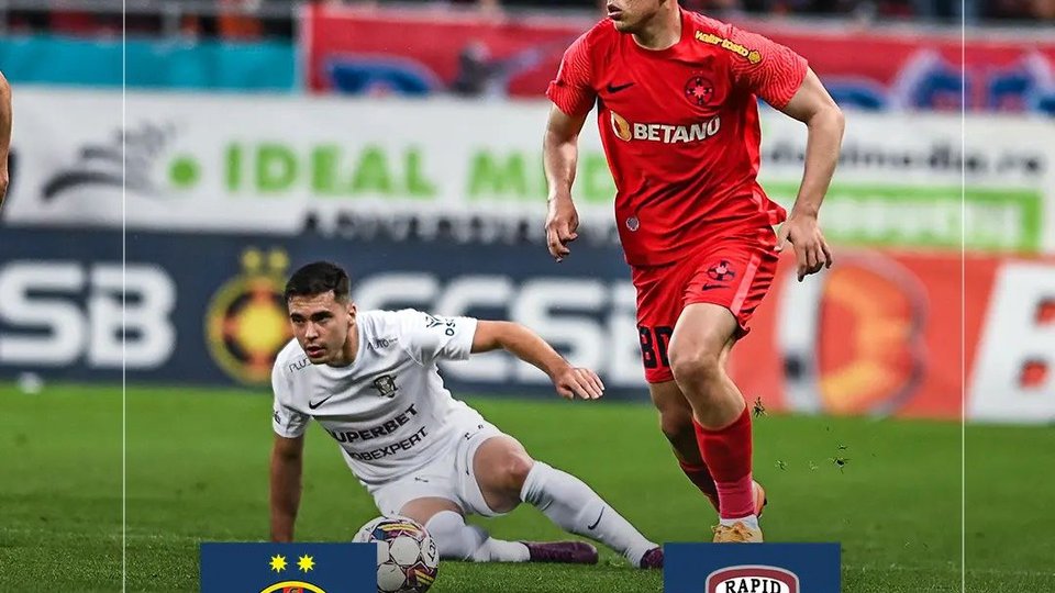 FCSB, surclasată de Rapid cu 5-1 în Superligă